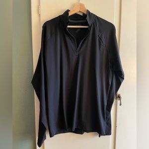 Brooks men’s black quarter zip running top